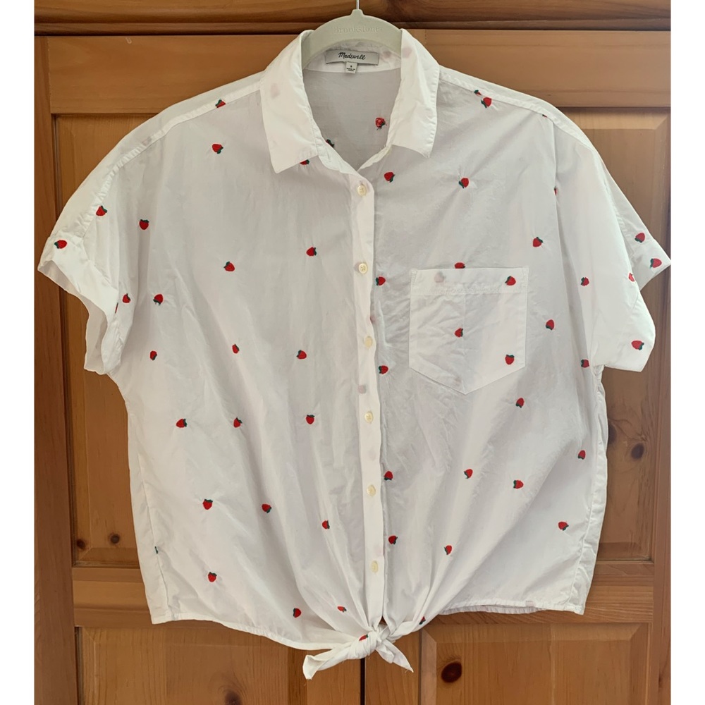 Madewell strawberry top